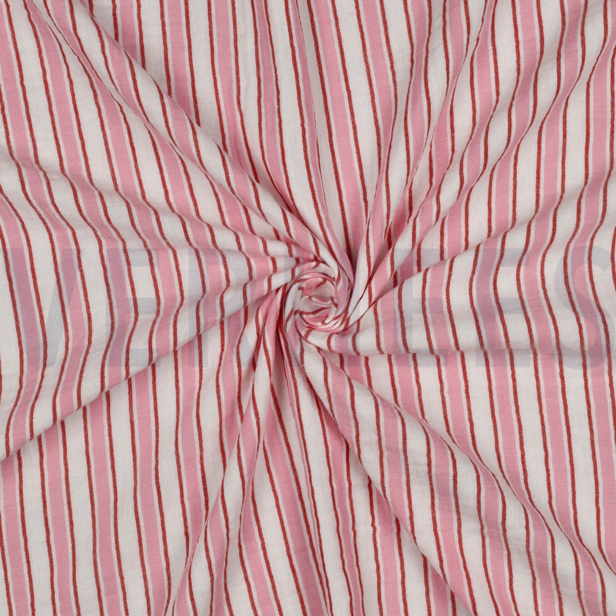 MUSSELIN GARNGEFÄRBT STREIFEN ROSA (high resolution) #3