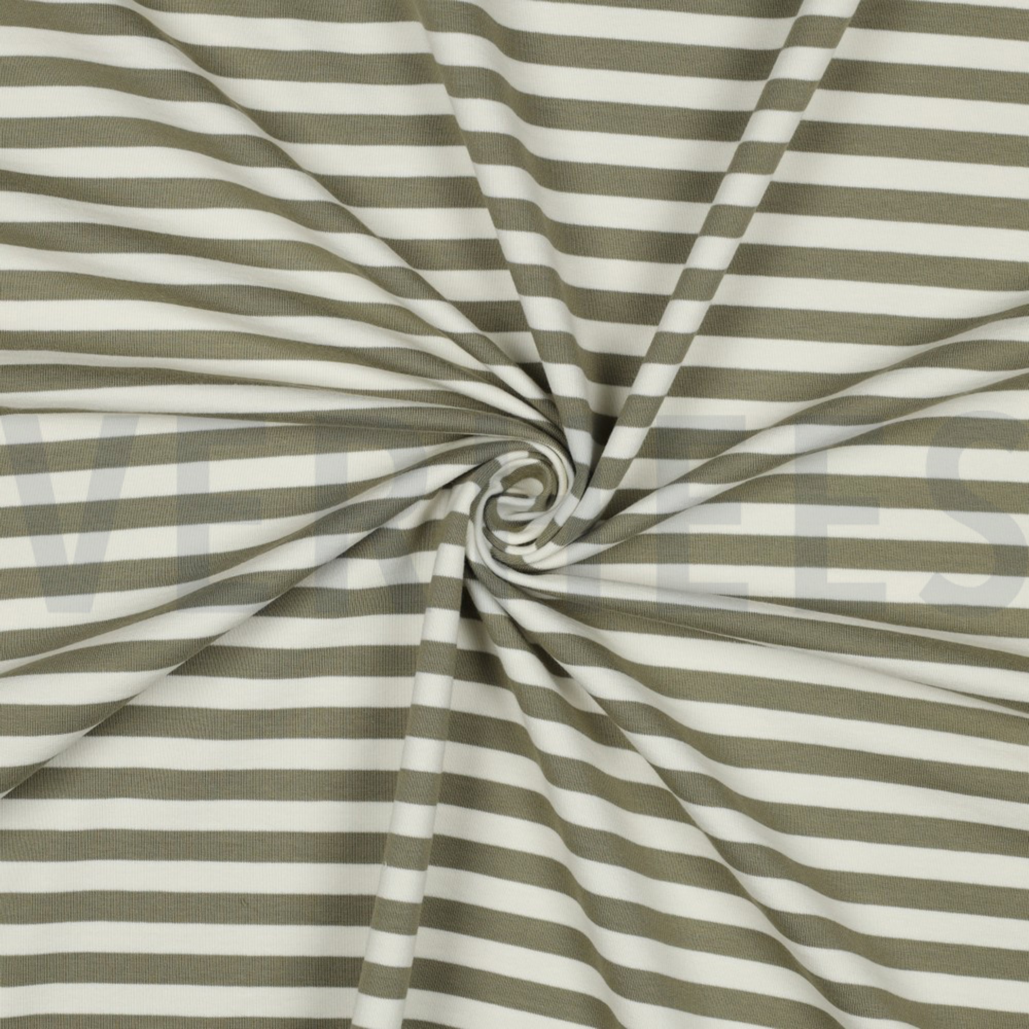 FRENCH TERRY GARNGEFÄRBT STREIFEN MOOSGRÜN/OFFWHITE (high resolution) #3