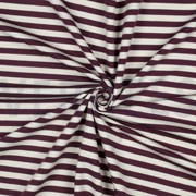 FRENCH TERRY YARN DYED STRIPES AUBERGINE (thumbnail) #3