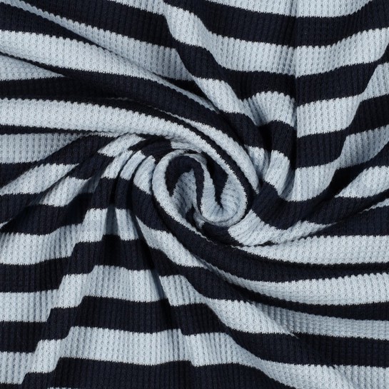 WAFEL GARENGEVERFD STREPEN DONKERBLAUW / BLAUW #7