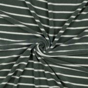 BAUMWOLLE FROTTEE GARNGEFÄRBT STREIFEN SALBEI/ECRU (thumbnail) #3