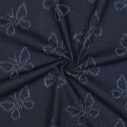 DENIM JACQUARD SCHMETTERLINGE BLAU (thumbnail) #3