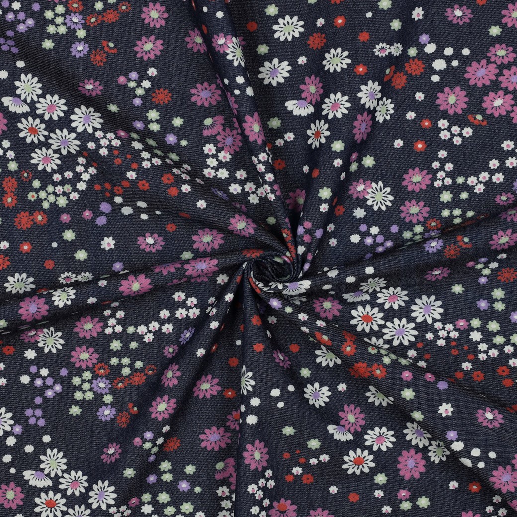 DENIM BLOEMEN JEANSBLAUW #7