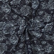DENIM JACQUARD BLUMEN JEANSBLAU (thumbnail) #3