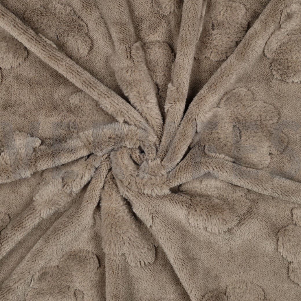 FLEECE BLOEMEN TAUPE #7
