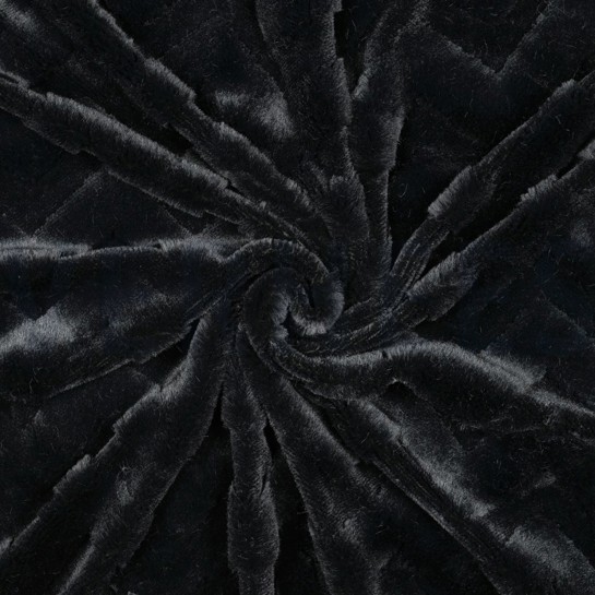 FLEECE ABSTRACT SCHWARZ #7