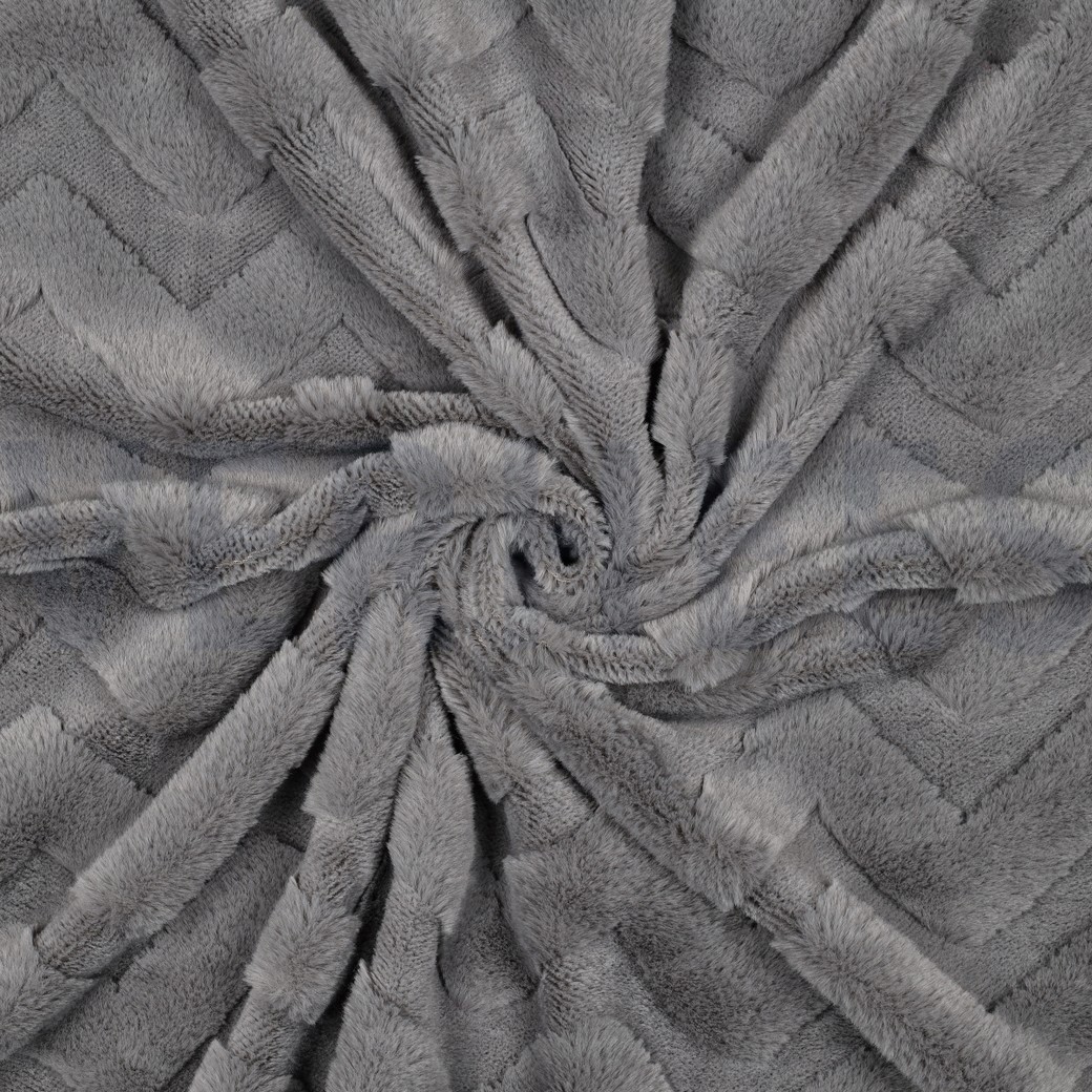 FLEECE ABSTRACT GRAU #7