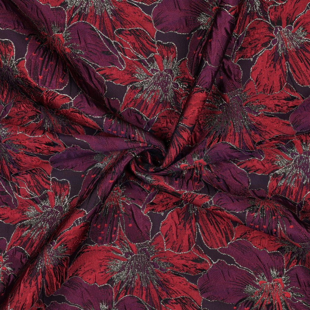 JACQUARD BLOEMEN PAARS #7