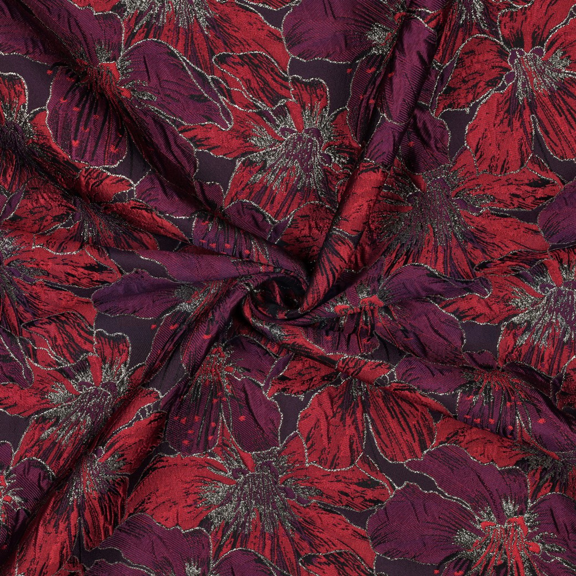 JACQUARD BLUMEN LILA/VIOLETT (high resolution) #3
