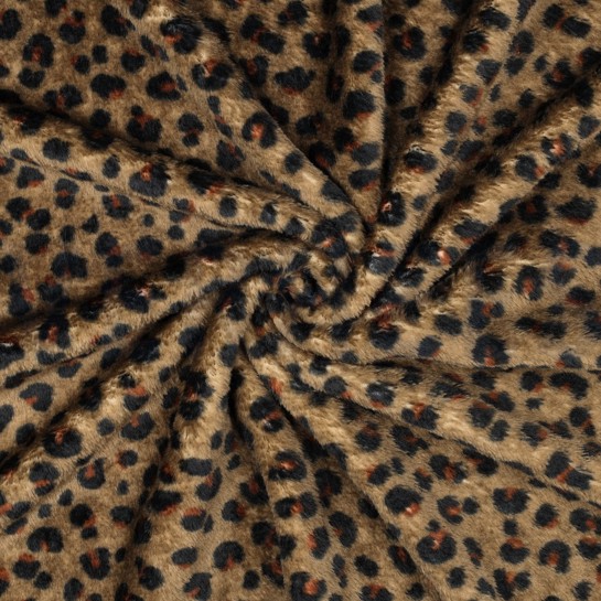 FLEECE BEIDSEITIG TIERHAUT BRAUN #7