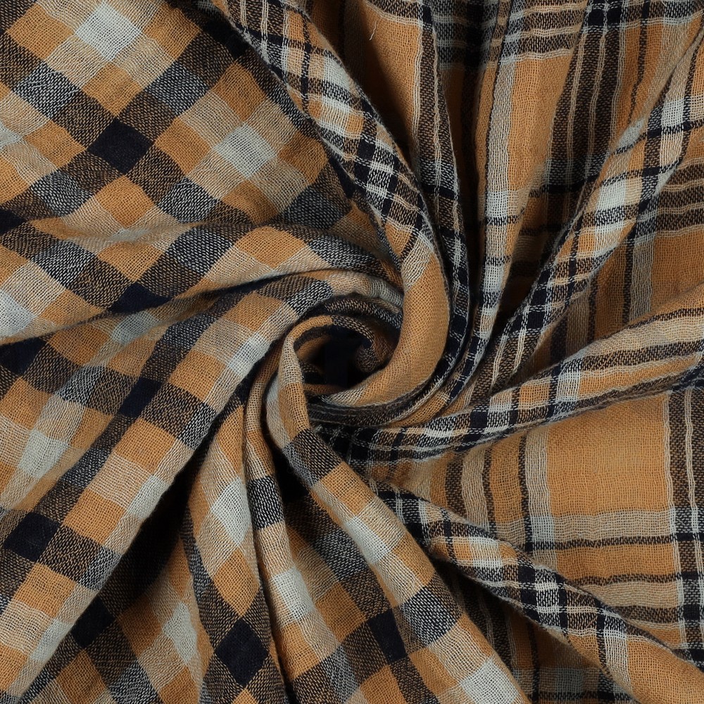 DOUBLE GAUZE CHECKS TWO-SIDE MULTICOLOUR #7