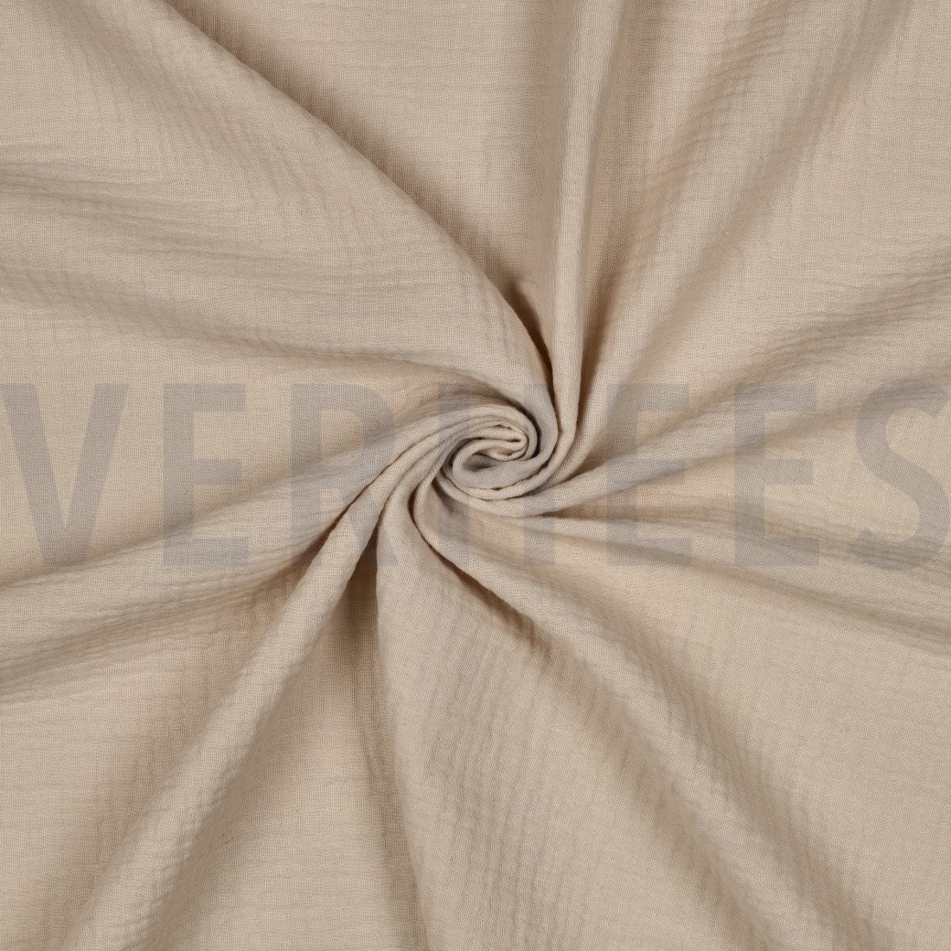 DOUBLE GAUZE 160CM ZAND #7
