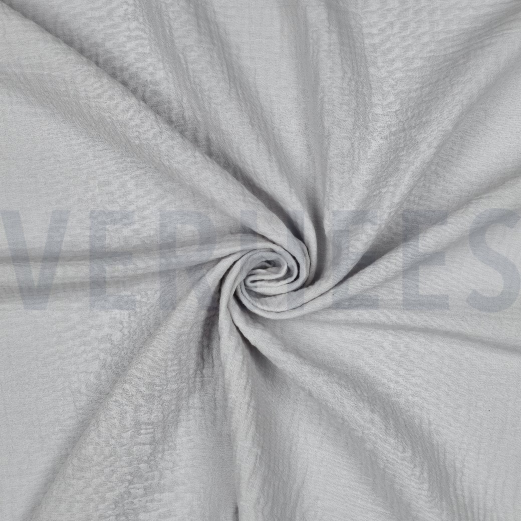 DOUBLE GAUZE 160CM GRIJS #7