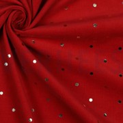 FEINCORD GOLD FOLIE PUNKTE ROT (thumbnail) #3
