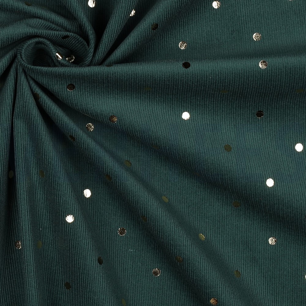 VELOURS MILLERAIES OR FOIL POINTS VERT FONCÉ #7