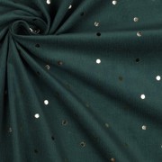 FEINCORD GOLD FOLIE PUNKTE DUNKELGRÜN (thumbnail) #3