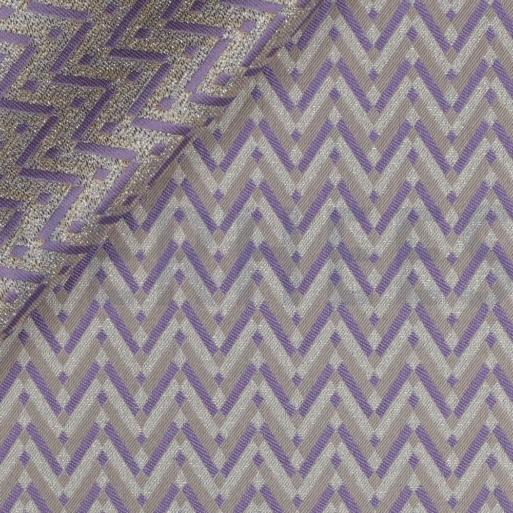 JACQUARD GRAFISCH LILA BEIGE #7