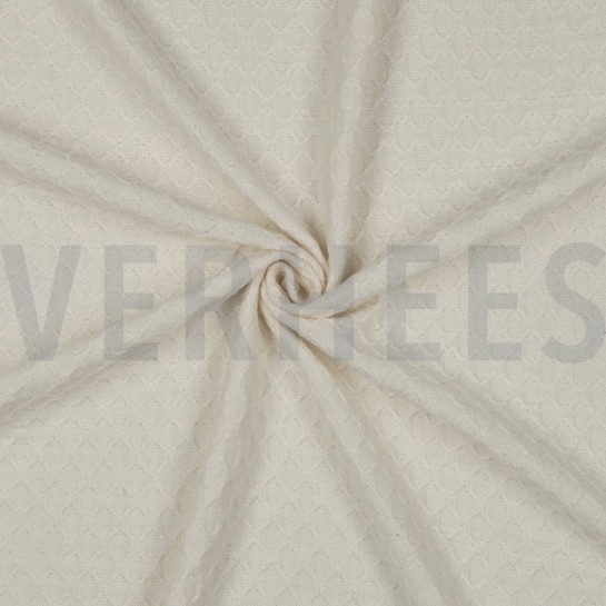 COTTON KNITTED JACQUARD NATURAL #7