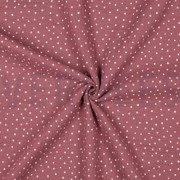 DOUBLE GAUZE LITTLE DOTS ROSEWOOD (thumbnail) #3