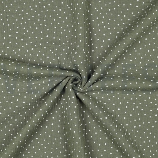 MUSSELIN KLEINE PUNKTE ESSIGGURKE #7