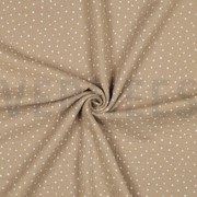 MUSSELIN KLEINE PUNKTE BEIGE (thumbnail) #3
