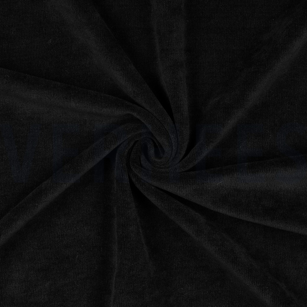 DOUBLE SIDED KNITTED VELOURS SHERPA BLACK #7
