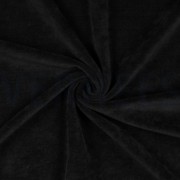 DUBBEL GEBREID VELOURS SHERPA ZWART (thumbnail) #3