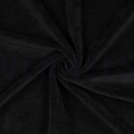 DUBBEL GEBREID VELOURS SHERPA ZWART #7