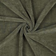 DOUBLE SIDED KNITTED VELOURS SHERPA ARMY GREEN (thumbnail) #3