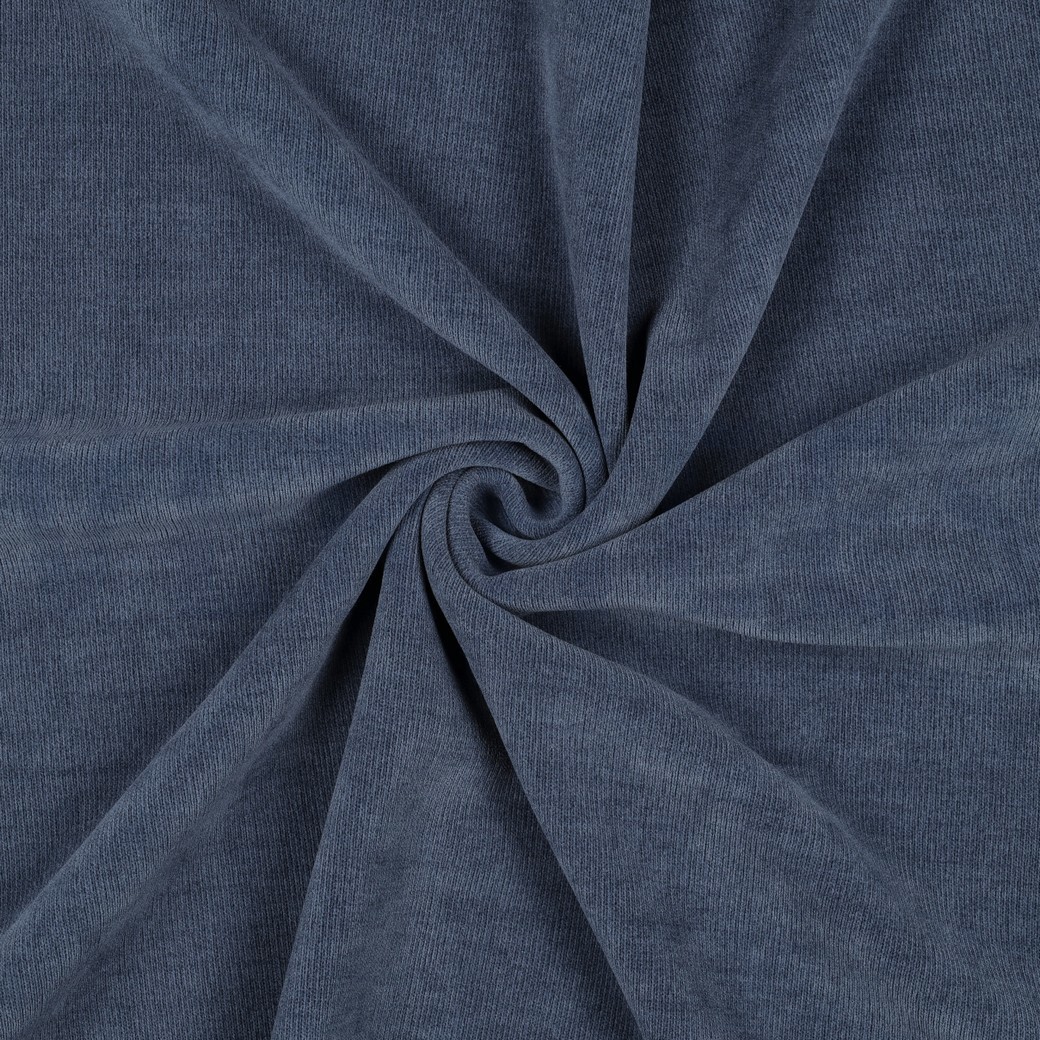 VELOURS SHERPA TRICOT DOUBLE FACE JEAN BLEU #7