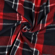 BRUSHED CHECKS YARN DYED NAVY/RED (thumbnail) #3