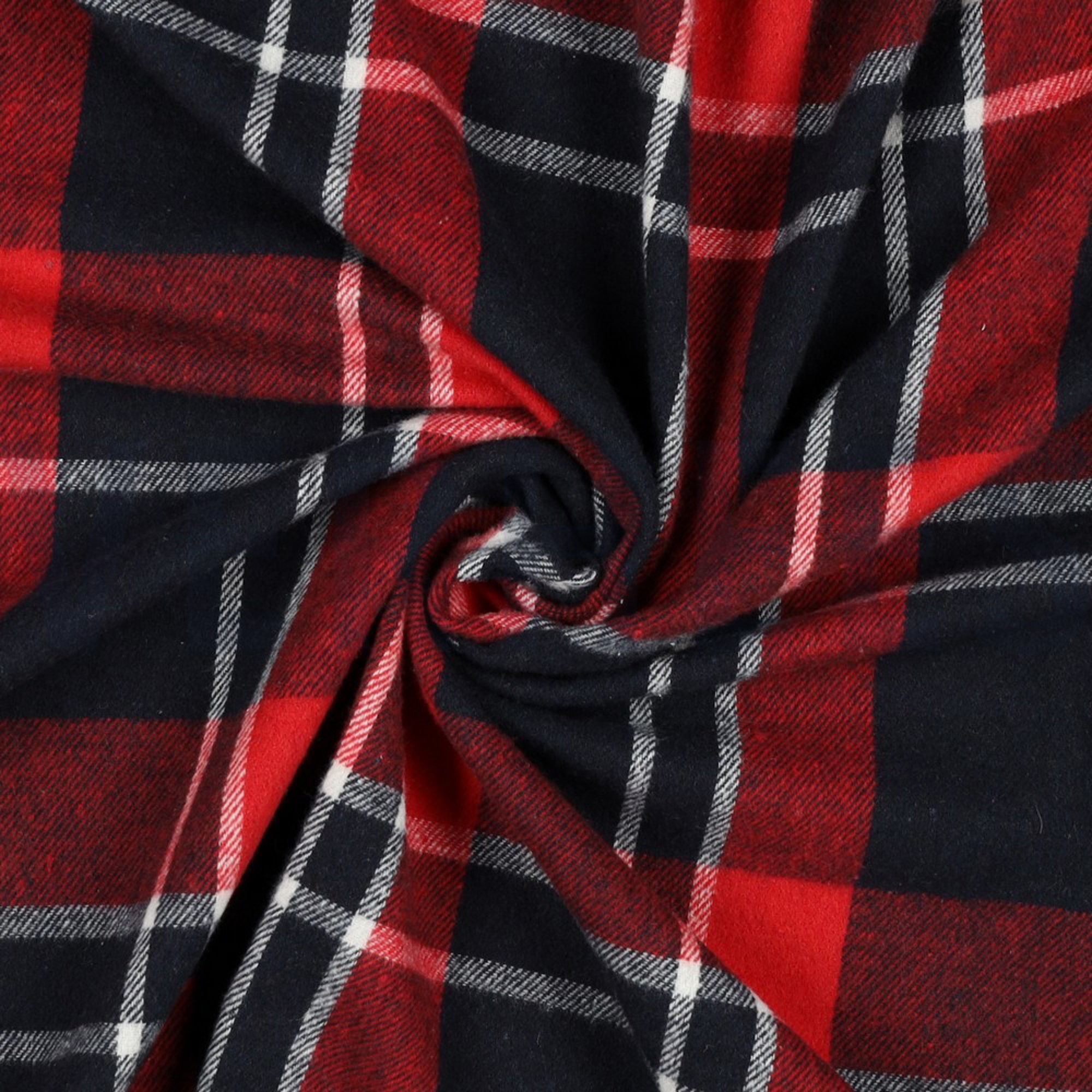 BRUSHED CHECKS YARN DYED NAVY/RED (high resolution) #3
