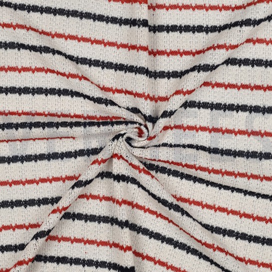 STRICK JACQUARD STREIFEN MARINEBLAU #7