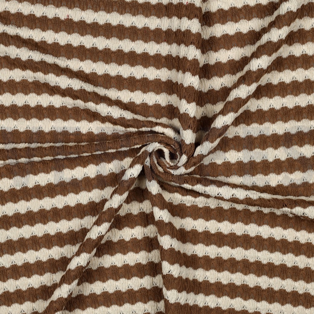 BREISEL JACQUARD STREPEN BRUIN #7