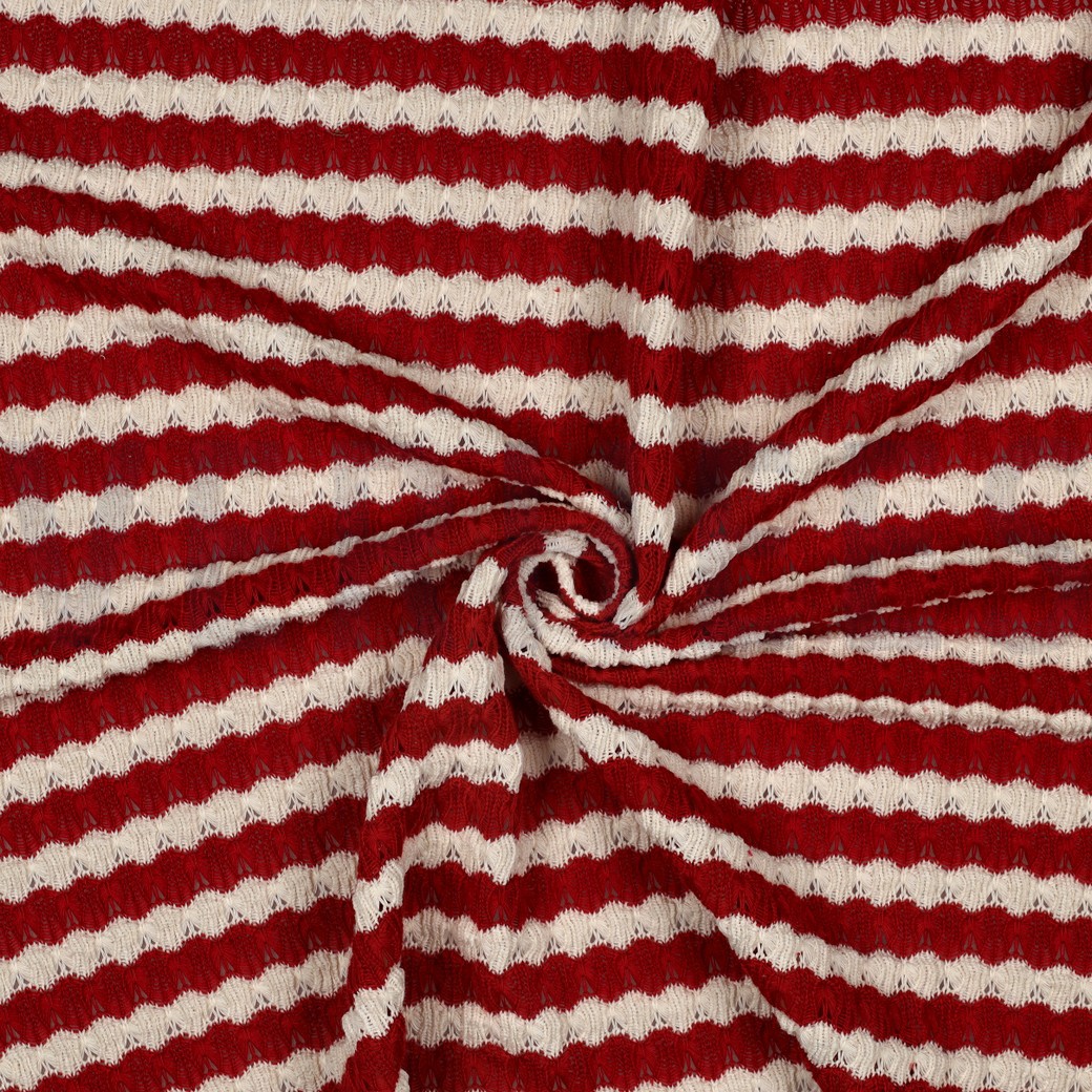BREISEL JACQUARD STREPEN ROOD #7