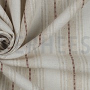 LEINEN VISKOSE STREIFEN BRAUN (thumbnail) #3