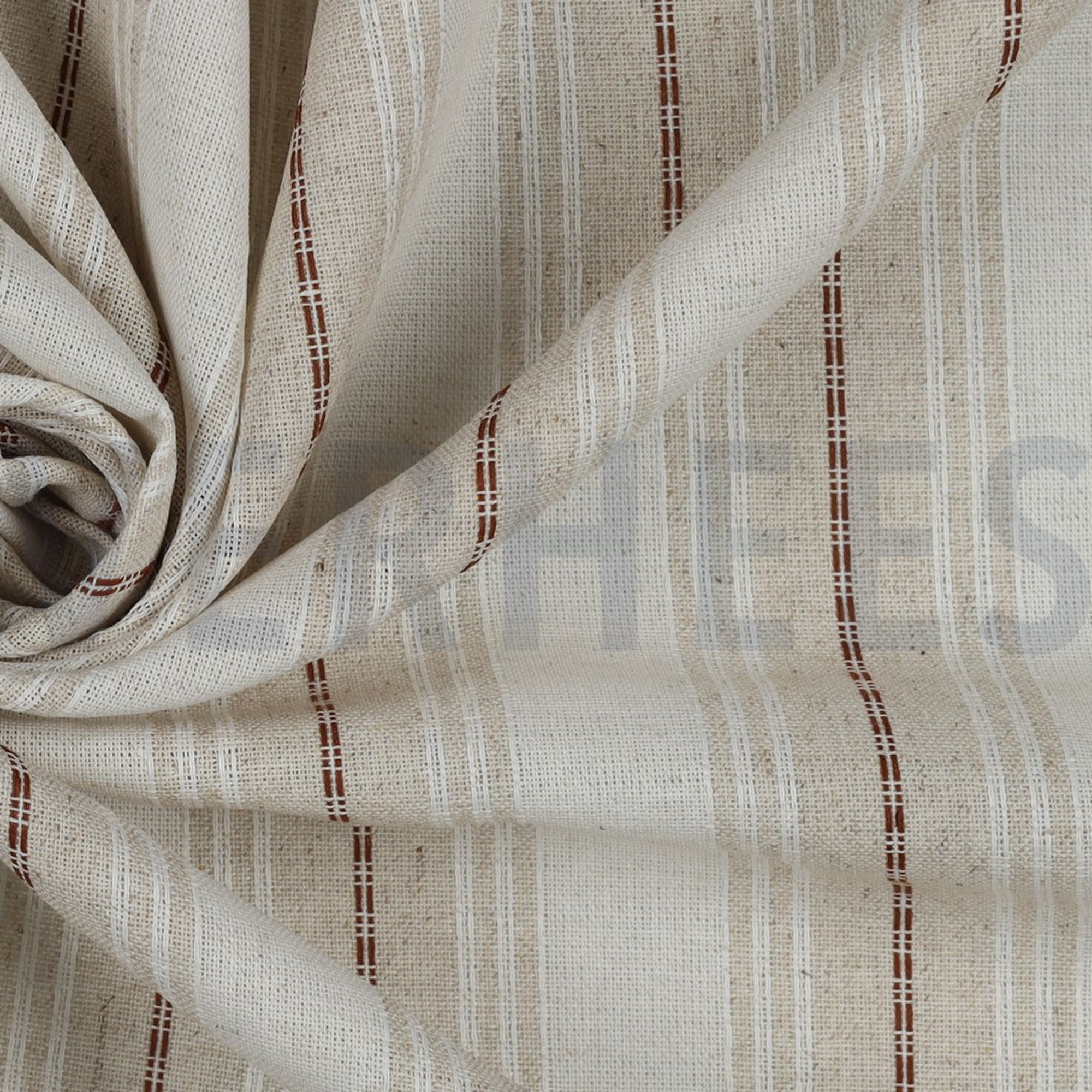 LEINEN VISKOSE STREIFEN BRAUN (high resolution) #3