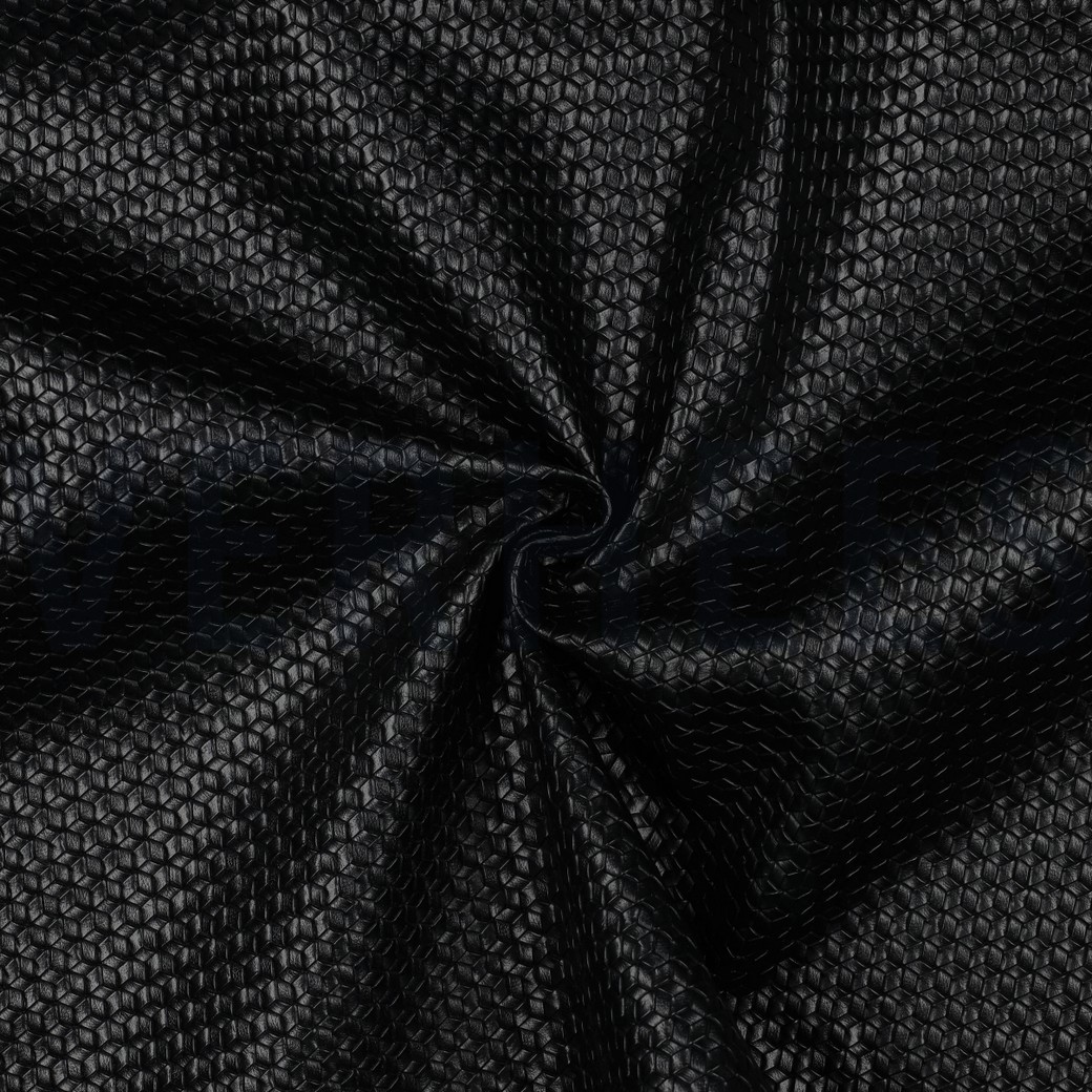 SIMILI CUIR TISSÉ NOIR #7