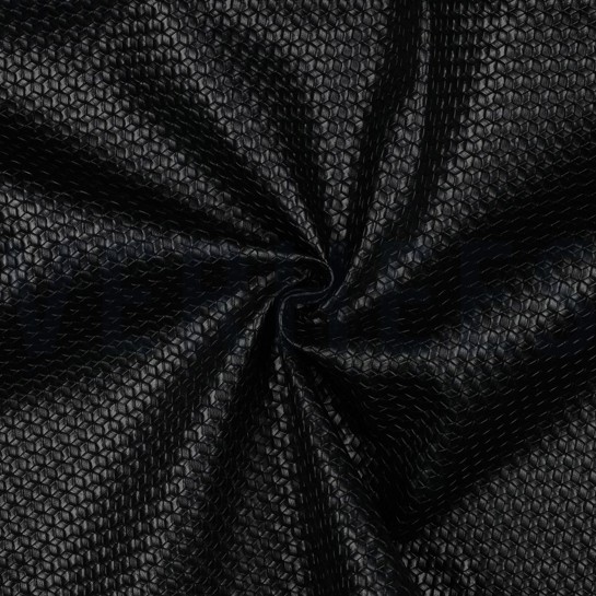 FAUX LEATHER WOVEN BLACK #7