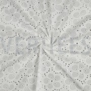 BAUMWOLLE STICKEREI ZWEISEITIGE BOGENKANTE WEISS (thumbnail) #3