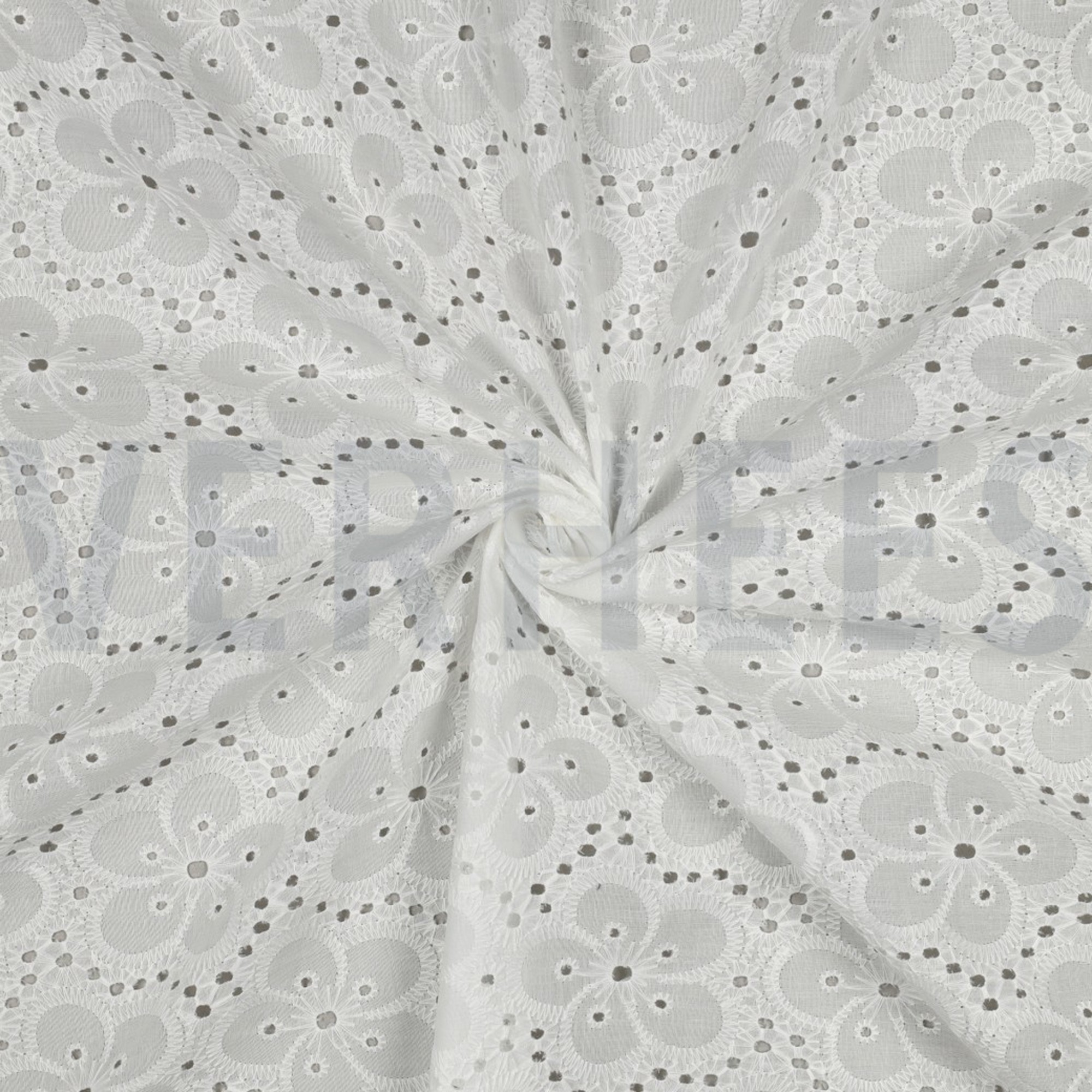 BAUMWOLLE STICKEREI ZWEISEITIGE BOGENKANTE WEISS (high resolution) #3