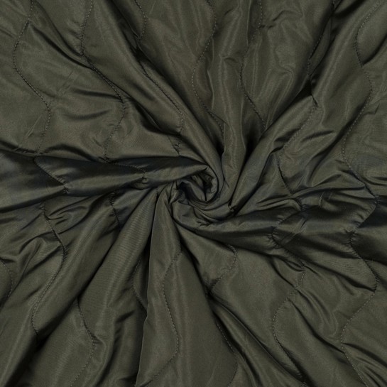 STEPPSTOFF ZIG ZAG ARMEEGRÜN #7