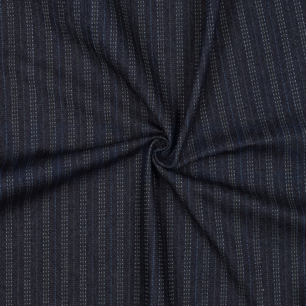 DENIM JACQUARD STREPEN INDIGO #7