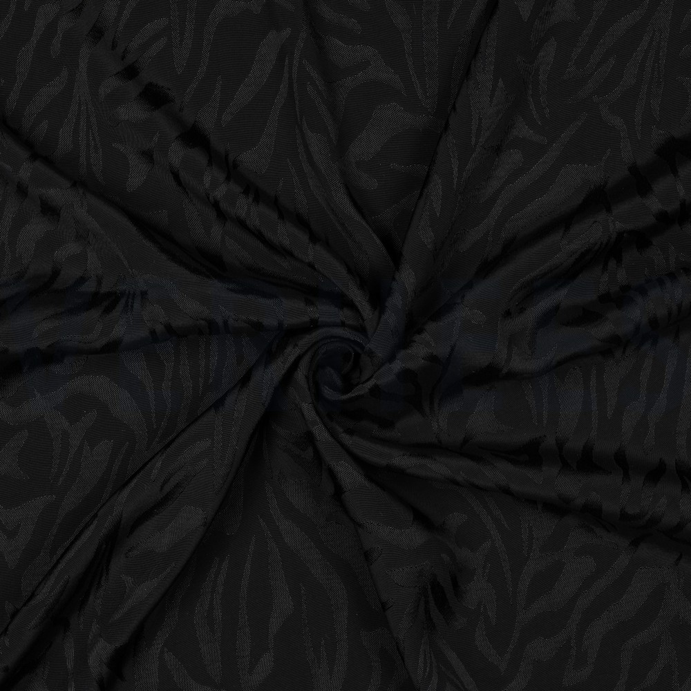 VISCOSE JACQUARD PEAU D’ANIMAL NOIR #7