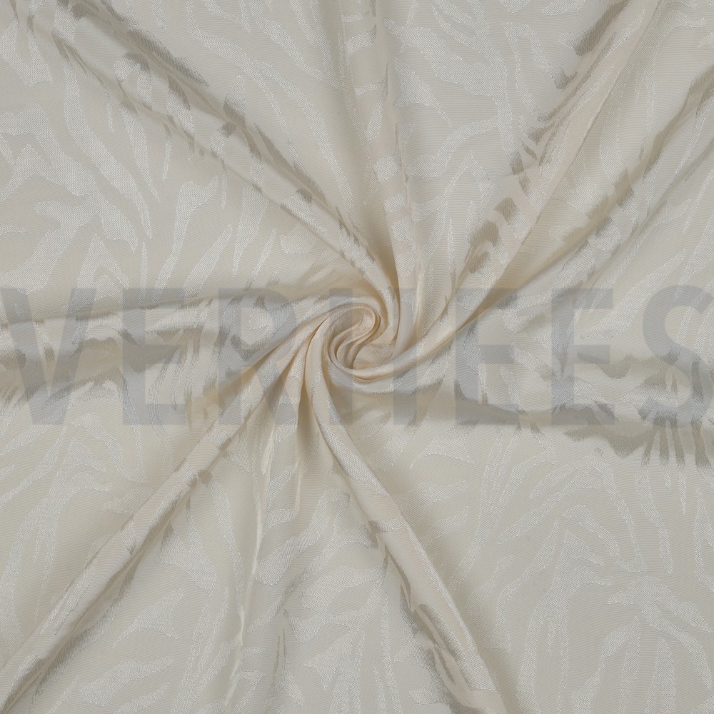 VISCOSE JACQUARD DIERENHUID ECRU #7