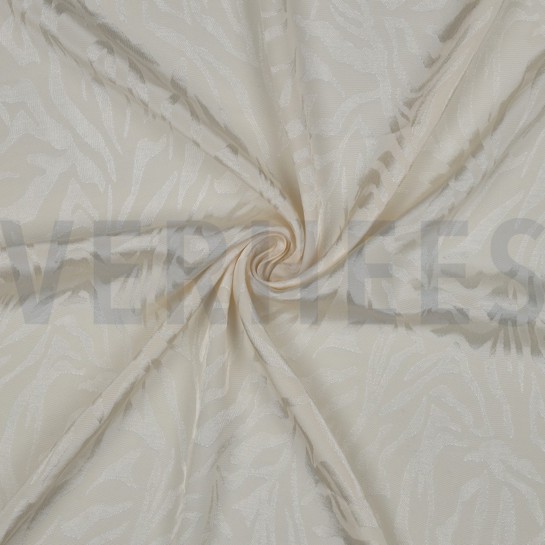 VISCOSE JACQUARD ANIMAL SKIN ECRU #7