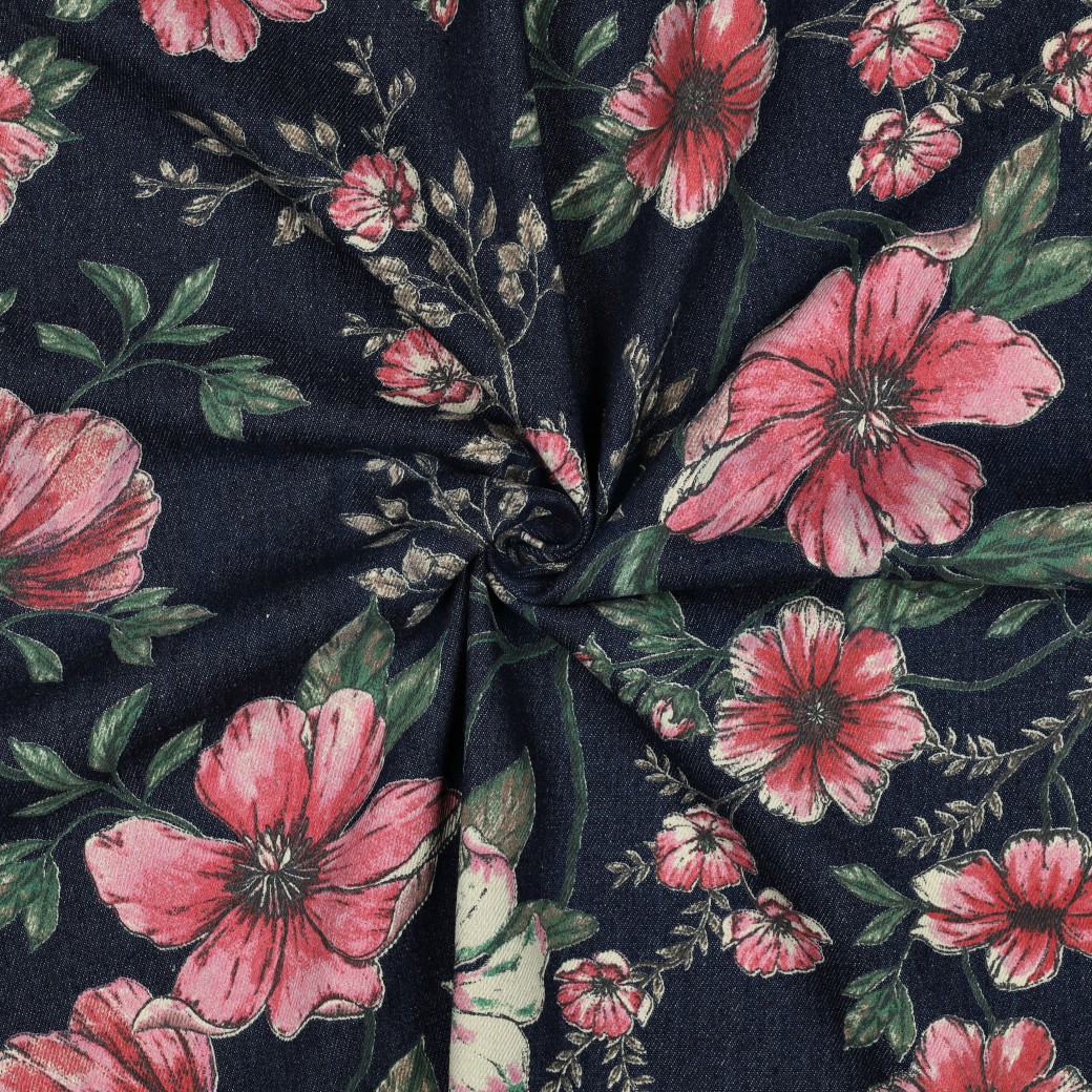 DENIM BLOEMEN JEANSBLAUW #7