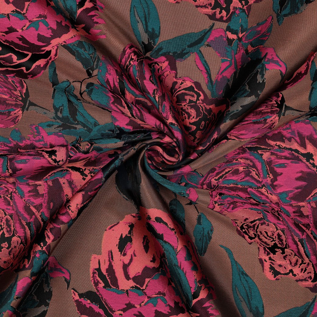 JACQUARD FLEURS VIOLET #7