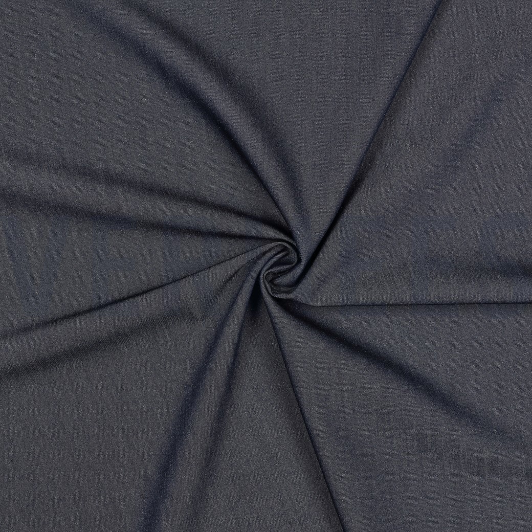 GABARDINE FOLIE JEANSBLAU MELIERT #7