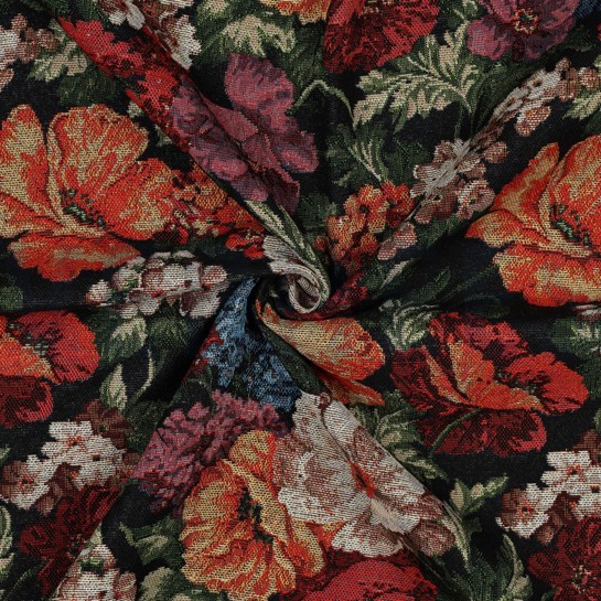 GOBELIN FLEURS BLEU MARINE #7